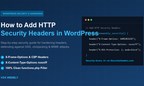 How to Add HTTP Security Headers in WordPress