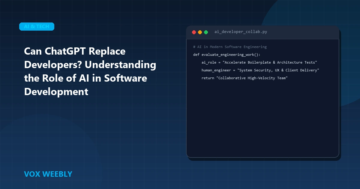 Can ChatGPT Replace Developers? Understanding the Role of AI in Software Development