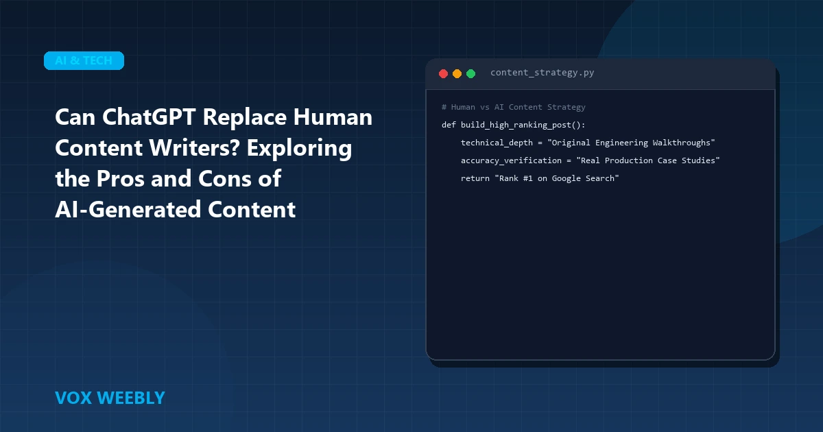 Can ChatGPT Replace Human Content Writers? Exploring the Pros and Cons of AI-Generated Content