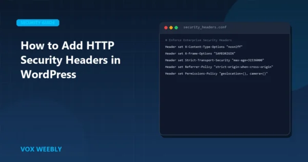 How to Add HTTP Security Headers in WordPress