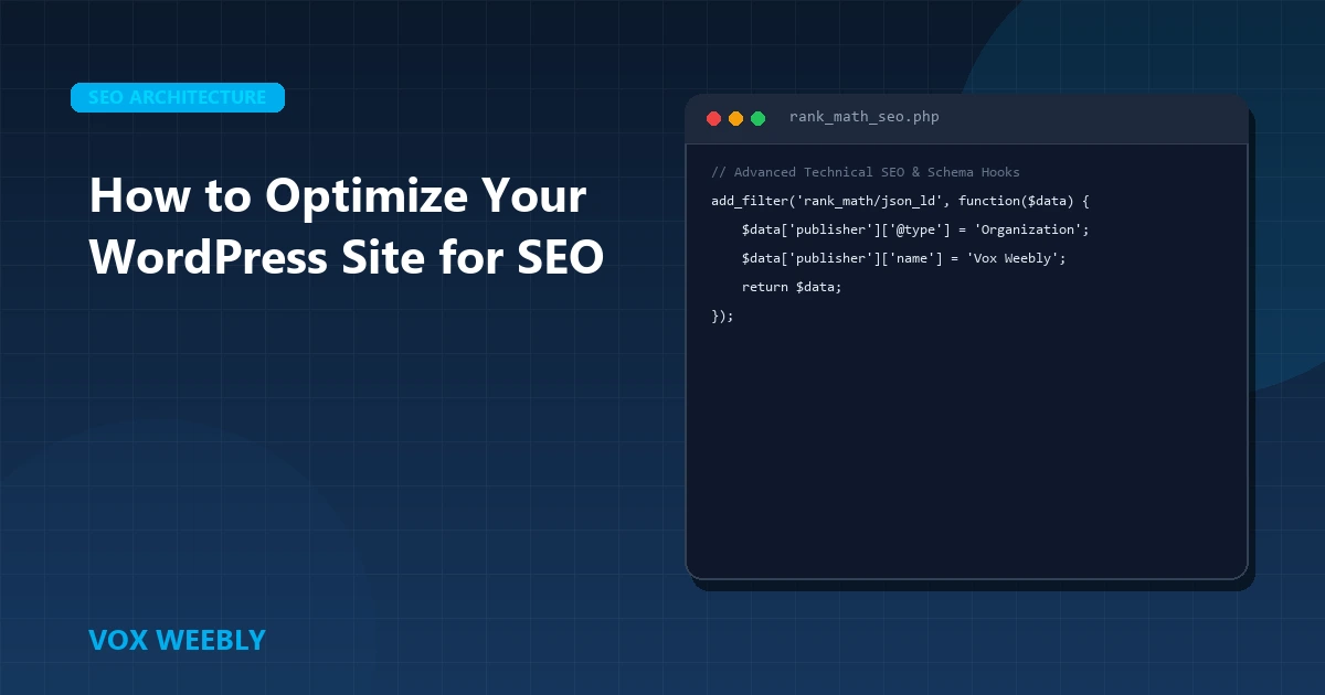 How to Optimize Your WordPress Site for SEO