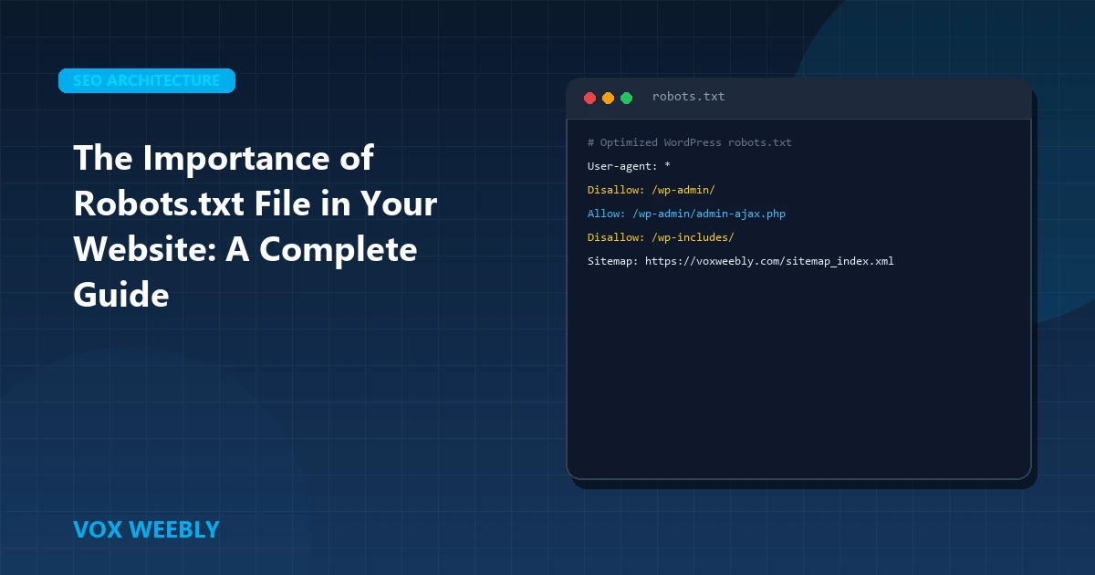 The Importance of Robots.txt File in Your Website: A Complete Guide